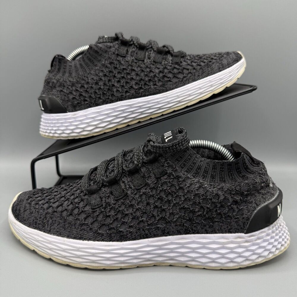 NoBull Diamond Knit Runner Graphite Unisex Shoes Gym Sneakers Men’s 6.5/Womens 8